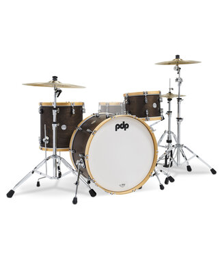 PDP PDP Concept Classic Series 3-Piece Maple Shell Pack, Walnut w/Natural Hoops