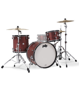PDP PDP PDP Concept Classic Series 3-Piece Maple Shell Pack, Ox Blood w/Ebony Hoops