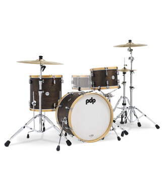 PDP PDP PDP Concept Classic Series 3-Piece Maple Shell Pack, Walnut w/Natural Hoops