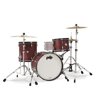 PDP PDP PDP Concept Classic Series 3-Piece Maple Shell Pack, Ox Blood w/Ebony Hoops