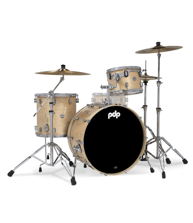 PDP Concept Maple Series 3-Piece Rock Shell Pack, Natural Lacquer