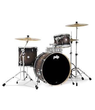 PDP PDP Concept Maple Series 3-Piece Rock Shell Pack, Charcoal Burst Lacquer
