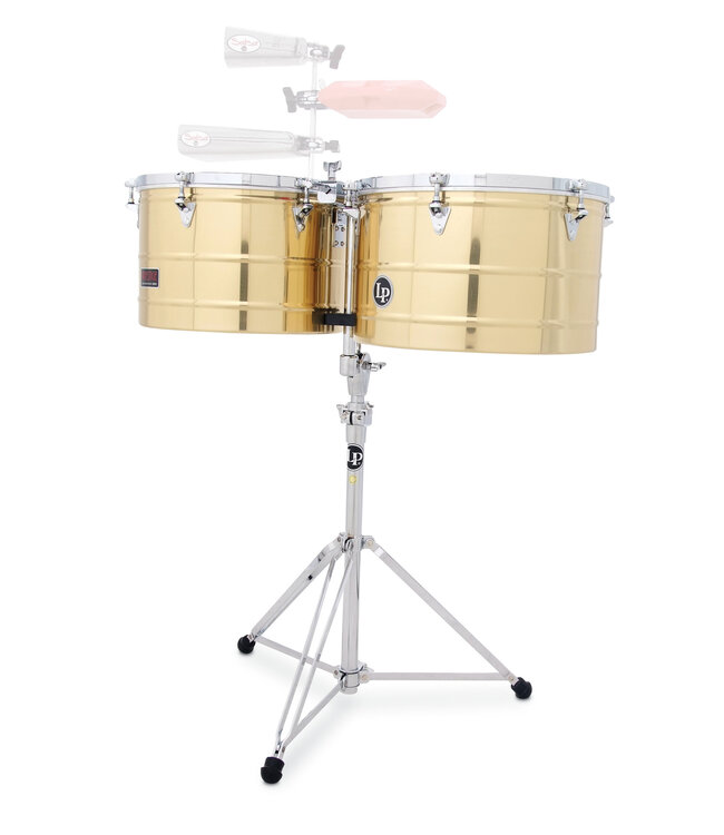 Latin Percussion LP1516-B 15" and 16" Prestige Thunder Timbales - Brass
