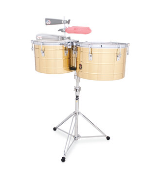 LP Latin Percussion LP258-B 15" and 16" Tito Puente Thunder Timbales - Brass