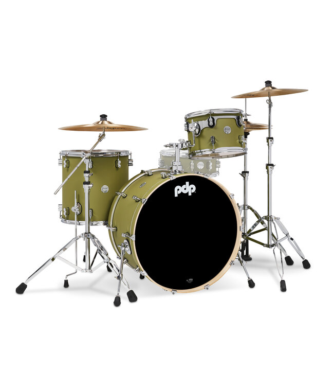 PDP Concept Maple Series 3-Piece Rock Shell Pack, Satin Olive
