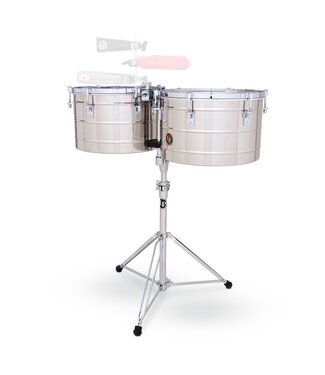 LP Latin Percussion LP258-S 15" and 16" Tito Puente Thunder Timbales - Stainless Steel