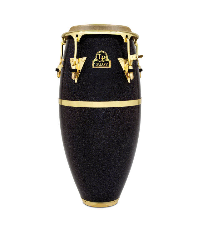 Latin Percussion LP811Z Galaxy Fiberglass 9-3/4Inch Requinto - Black Hologram with Gold Tone Hardware