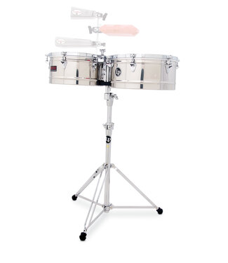 LP Latin Percussion LP1314-S 13" and 14" Prestige Timbales - Stainless Steel