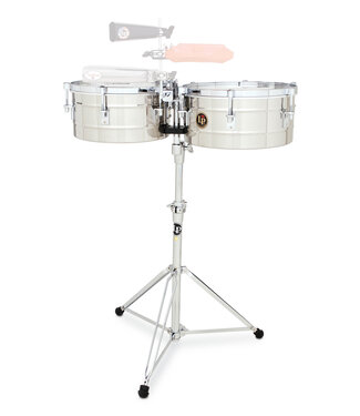 LP Latin Percussion LP256-S 13" and 14" Tito Puente Timbales - Stainless Steel