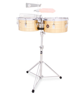 LP Latin Percussion LP255-B 12" and 13" Tito Puente Timbales - Brass