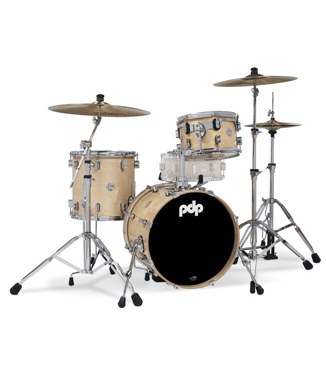 PDP Concept Maple Series 3-Piece Bop Shell Pack, Natural Lacquer