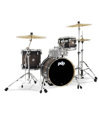 PDP PDP Concept Maple Series 3-Piece Bop Shell Pack, Charcoal Burst Lacquer