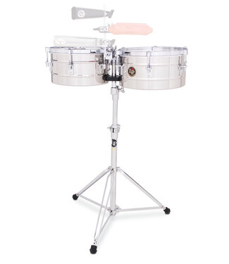 LP Latin Percussion LP255-S 12" and 13" Tito Puente Timbales - Stainless Steel