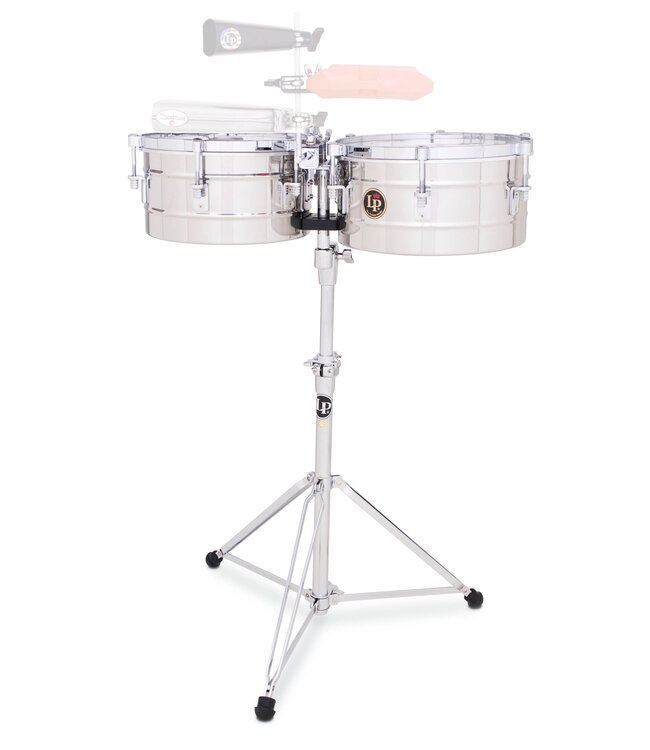 Latin Percussion LP255-S 12" and 13" Tito Puente Timbales - Stainless Steel