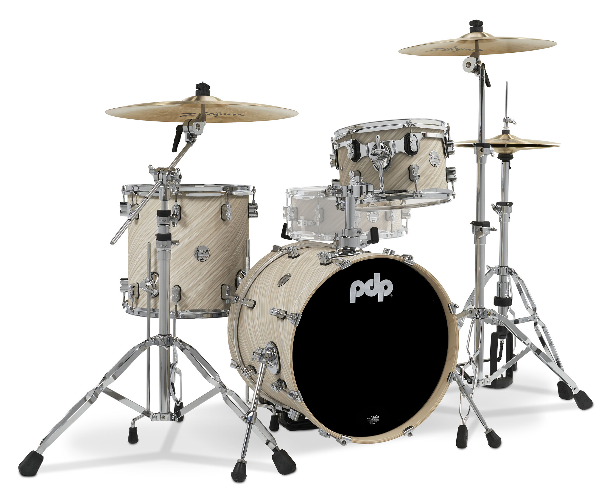 PDP PDP Concept Maple Series 3-Piece Bop Shell Pack, Twisted Ivory ...