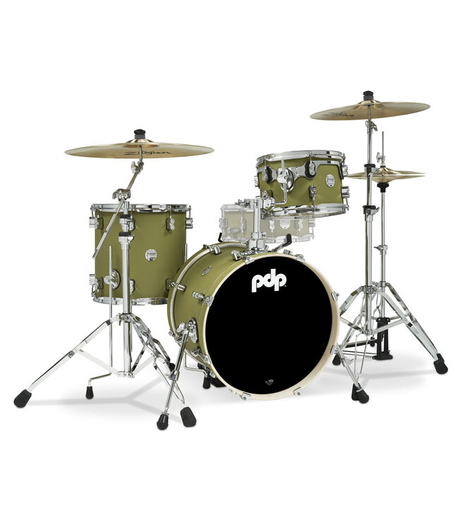 PDP Concept Maple Series 3-Piece Bop Shell Pack, Satin Olive