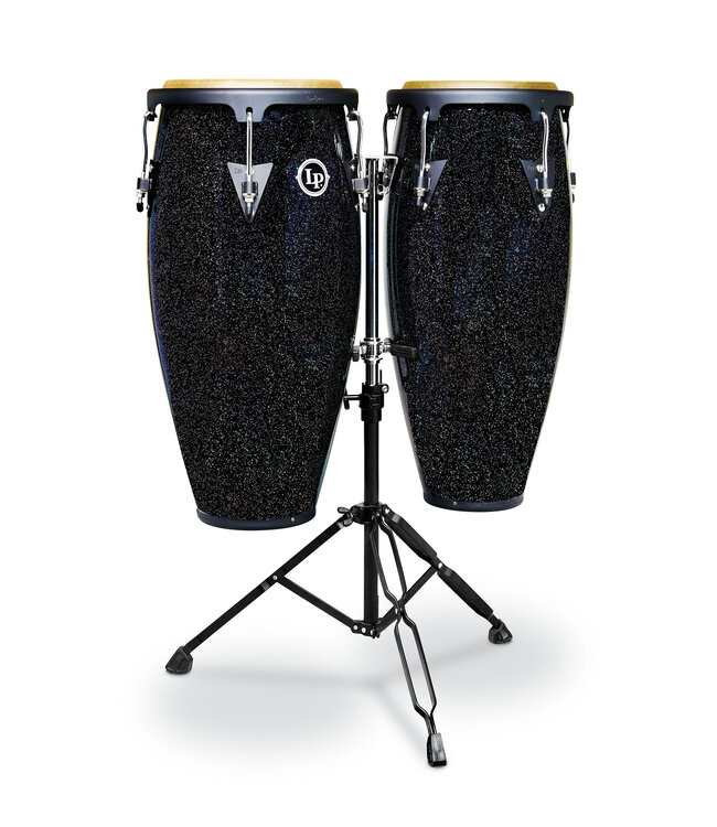 LP Aspire 10-inch and 11-inch Santana Black Magic Conga Set with Double Stand