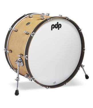PDP PDP Concept Classic 14x26 Natural Stain Kick Drum with Walnut Stain Hoops