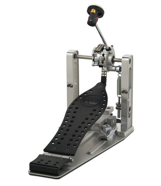 Drum Workshop DW MFG Series Machined Chain Drive Single Pedal w/ Bag, Graphite Edition