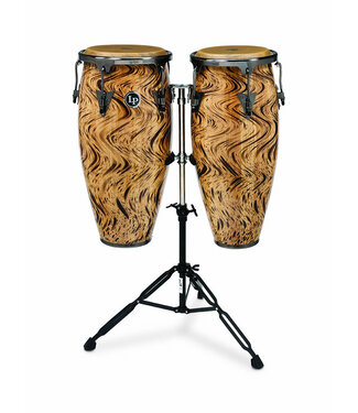 LP LP Aspire 10-inch and 11-inch Conga Set with Double Stand - Havana Café