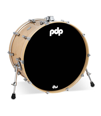 PDP PDP Concept Series Maple Bass Drum, 14x24, Natural Lacquer w/Chrome Hardware