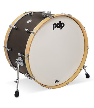 PDP PDP Concept Classic 14x24 Walnut Stain Kick Drum with Natural Stain Hoops