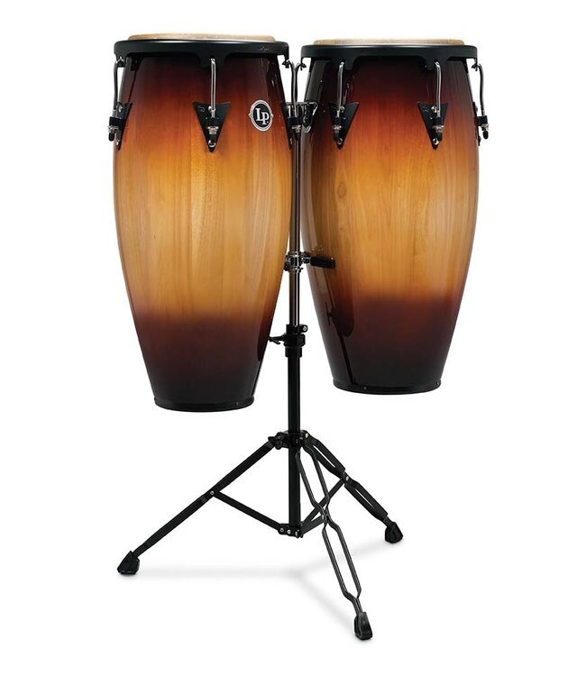 LP Aspire 11-inch and 12-inch Conga Set with Double Stand - Vintage Sunburst