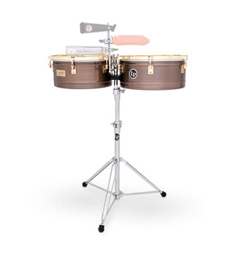 LP Latin Percussion LP257 14" and 15" Karl Perazzo Timbales - Antique Bronze