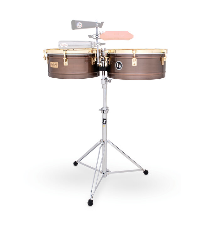 Latin Percussion LP257 14" and 15" Karl Perazzo Timbales - Antique Bronze