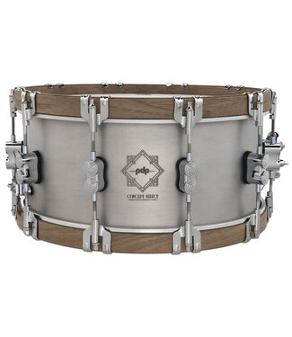 PDP PDP Concept Select 6.5x14 3mm Aluminum with Walnut Wood Hoops Snare