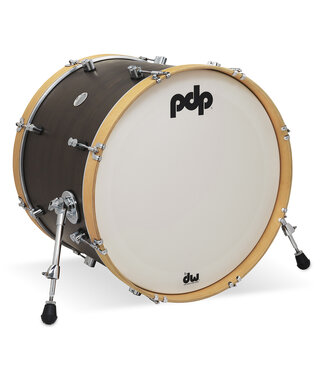 PDP PDP Concept Classic 16x22 Walnut Stain Kick Drum with Natural Stain Hoops