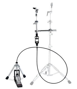 Drum Workshop DW 9000 Series Remote Cable Hi-Hat Stand w/ MG-1, MG-2, 505 and Bag - 10ft