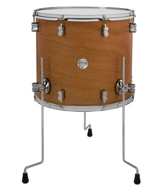 PDP PDP Concept Series Maple Exotic Floor Tom, 16x18, Natural Honey Mahogany w/Chrome Hardware