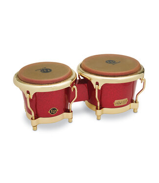 LP Latin Percussion LP794V-ARG Galaxy Series Fiberglass Fausto Cuevas III Signature Bongos Arena Red