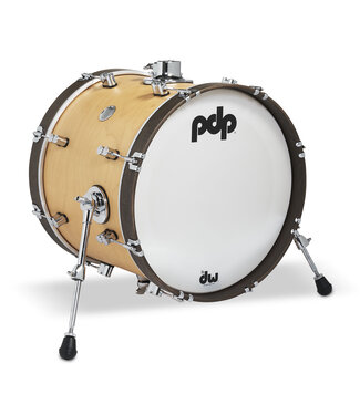 PDP PDP Concept Classic 14x18 Natural Stain Kick Drum with Walnut Stain Hoops