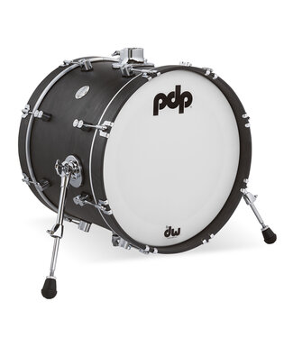 PDP PDP Concept Classic 14x18 Ebony Stain Kick Drum with Ebony Stain Hoops