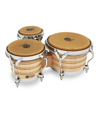 LP Latin Percussion LP202-AW Generation III 5-1/2-inch, 7-1/4-inch and 8-5/8-inch Triple Bongos - Natural