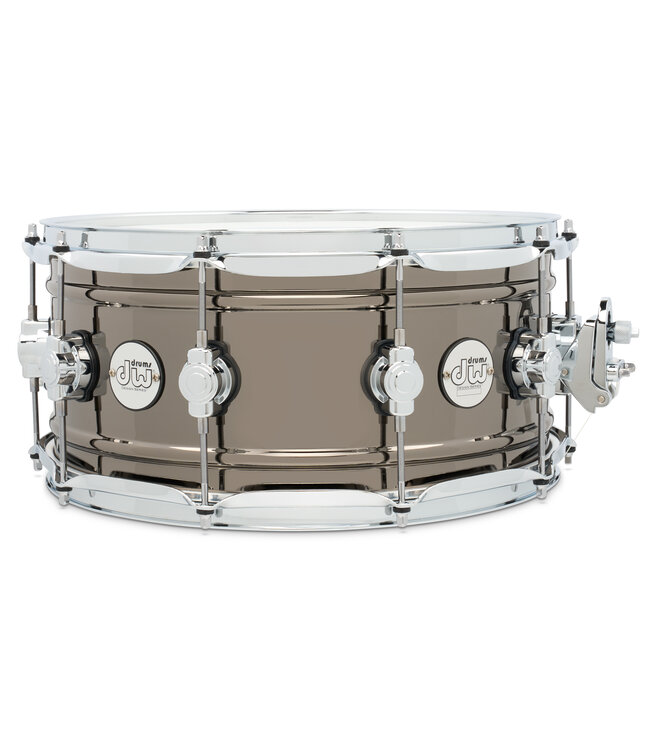 DW Design Series Snare, 6.5x14, Black Nickel Over Brass w/Chrome Hardware