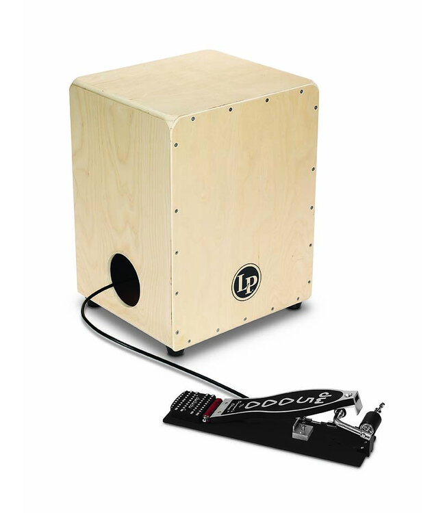 Latin Percussion LP1400NWP 2-SIDED CAJON WITH DW CAJON PEDAL