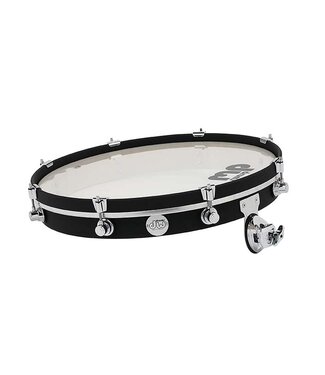 DW DW Design Series Pancake Drum, 2.5x20, Black Satin Lacquer w/Chrome Hardware