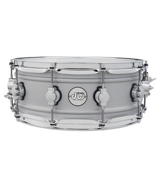 DW DW Design Snare, Matte Aluminum, 5.5x14"