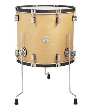 PDP PDP Concept Classic 16x18 Natural Stain Floor Tom with Walnut Stain Wood Hoops