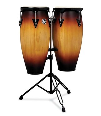 LP LP City Series 10-inch and 11-inch Conga Set with Double Stand - Vintage Sunburst