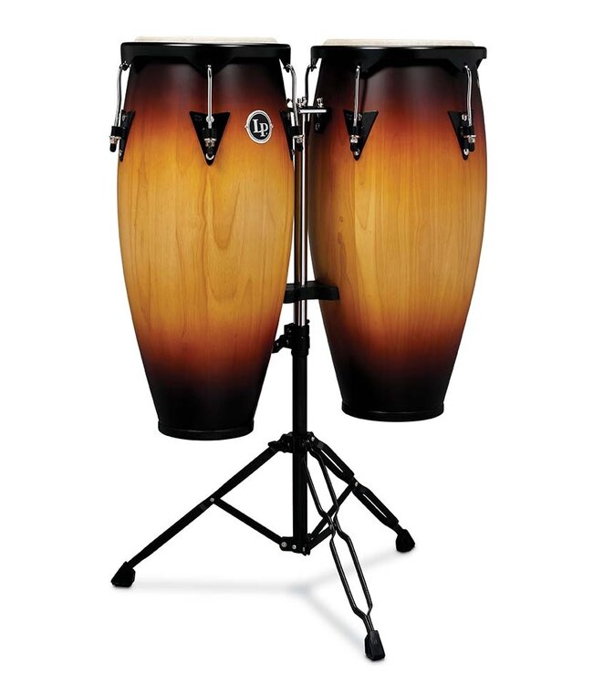 LP City Series 10-inch and 11-inch Conga Set with Double Stand - Vintage Sunburst