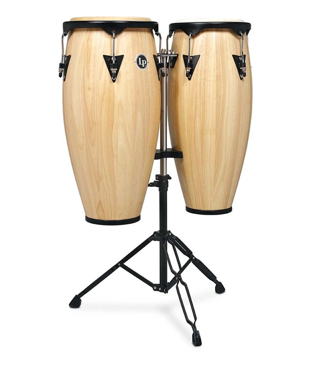 LP City Series 10-inch and 11-inch Conga Set with Double Stand - Natural Gloss