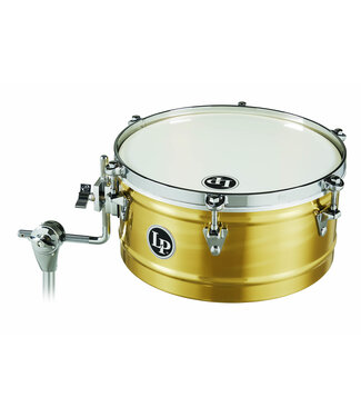 LP LP 13" Brass Timbale with Chrome Hardware and Mount Bracket