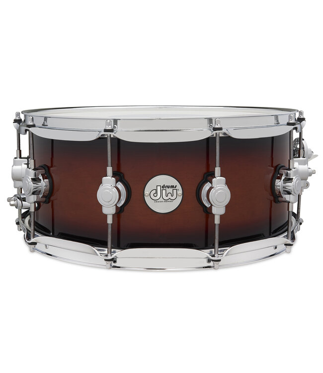 DW Design Series 6x14 Snare Drum, Tobacco Burst
