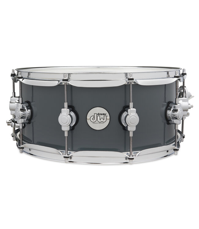 DW Design Series 6x14 Snare Drum, Steel Grey