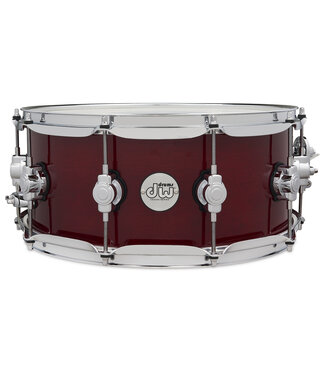 Drum Workshop DW Design Series 6x14 Snare Drum, Cherry Stain