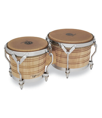 LP Latin Percussion LP201A-3 7-1/4" and 9" Bongos - Natural with Chrome Hardware